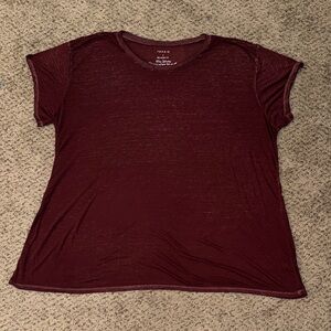Torrid Rich Burgundy Short Sleeve Tee